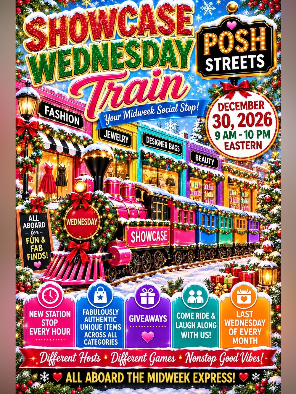 28th of October SHOWCASE WEDNESDAY Train Come JOIN US!! GIVEAWAYS Fab Finds - Picture 3 of 3